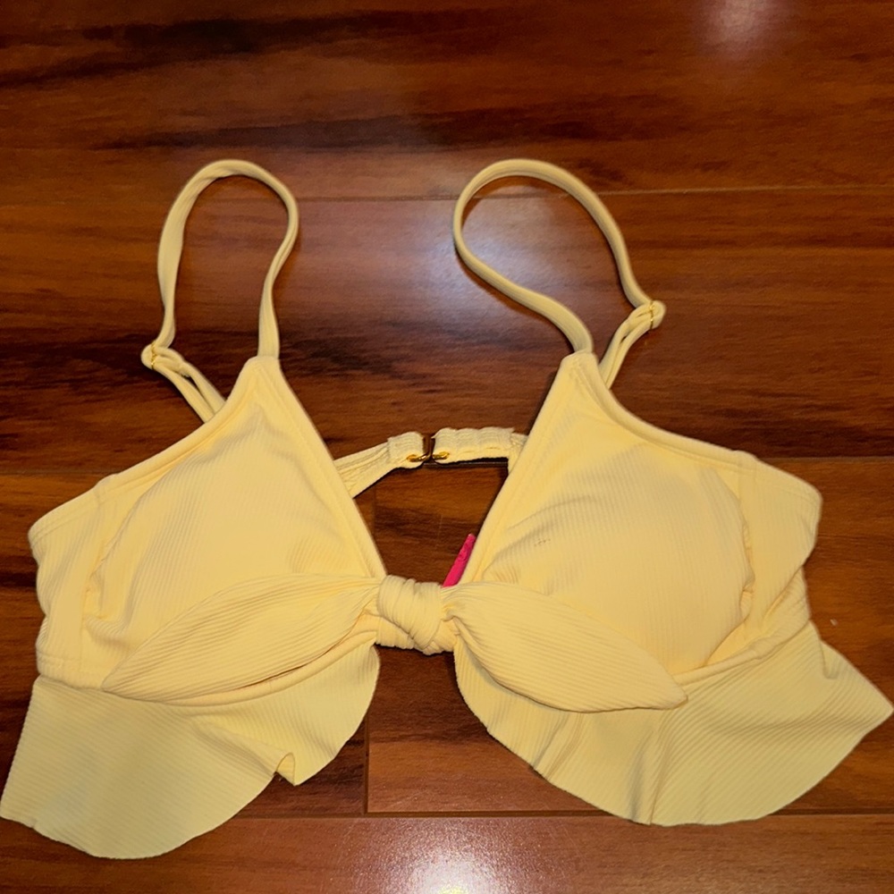 yellow bathing suit top
